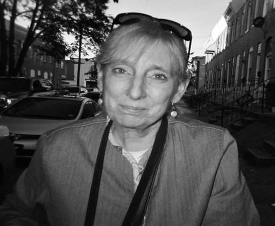 black and white image of Susan Getka caucasian female looking at camera