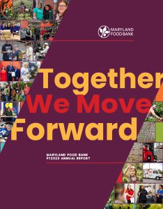 Maryland Food Bank Annual Report FY23 cover
