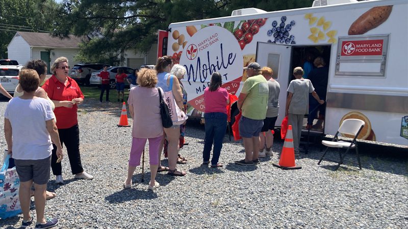 Mobile Market parked in Deal Island
