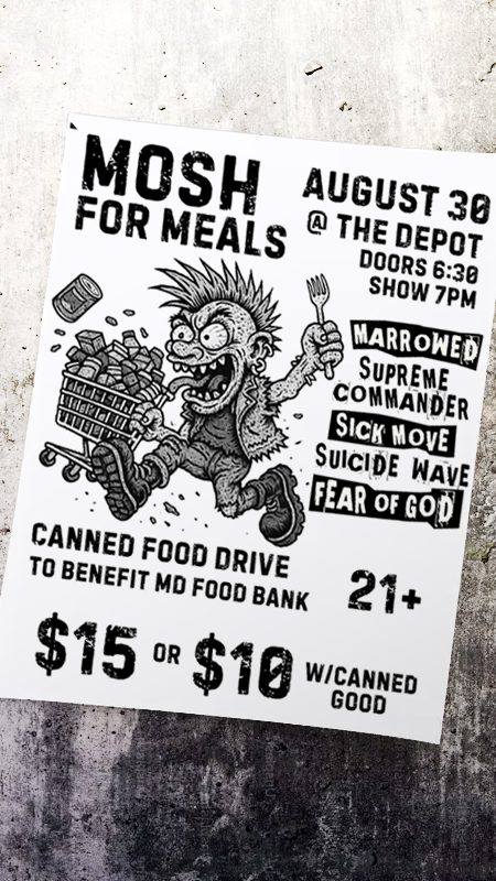 Sick Move hardcore punk flyer