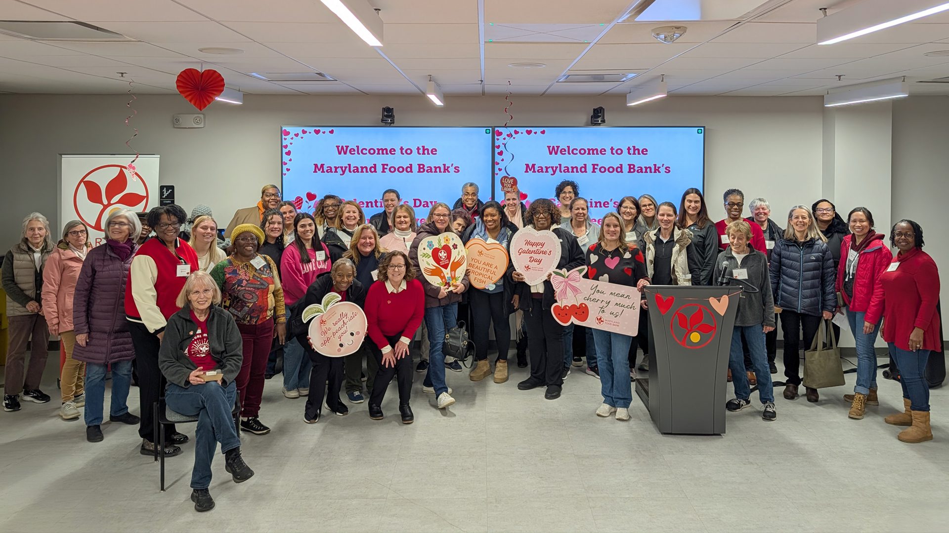 Galentine's Day 2026 event participants full group photo