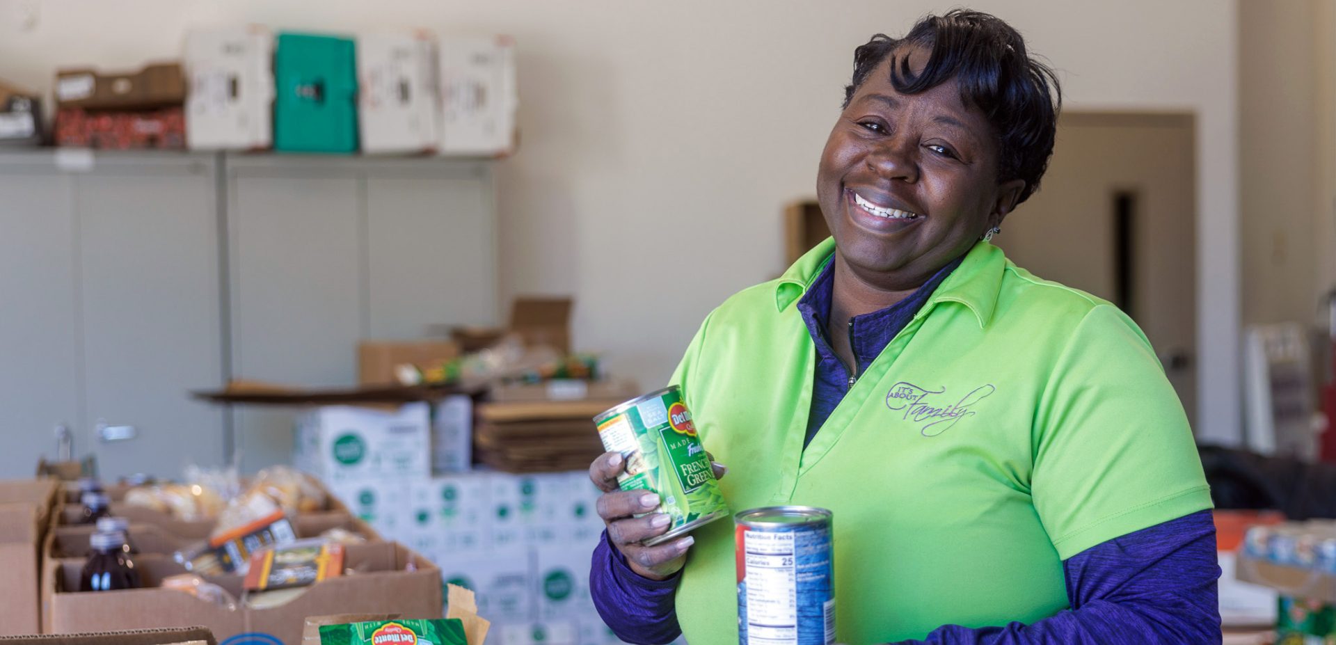 volunteer in an until hunger ends t-shirt